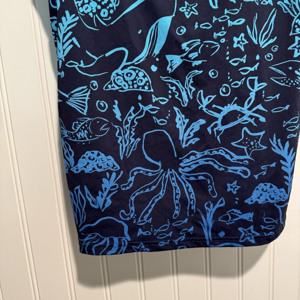 Lands End Ombré Under The Sea Tankini Swim Top Underwire Size 10 - Picture 2 of 7